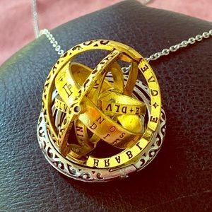 Armillary sphere necklace